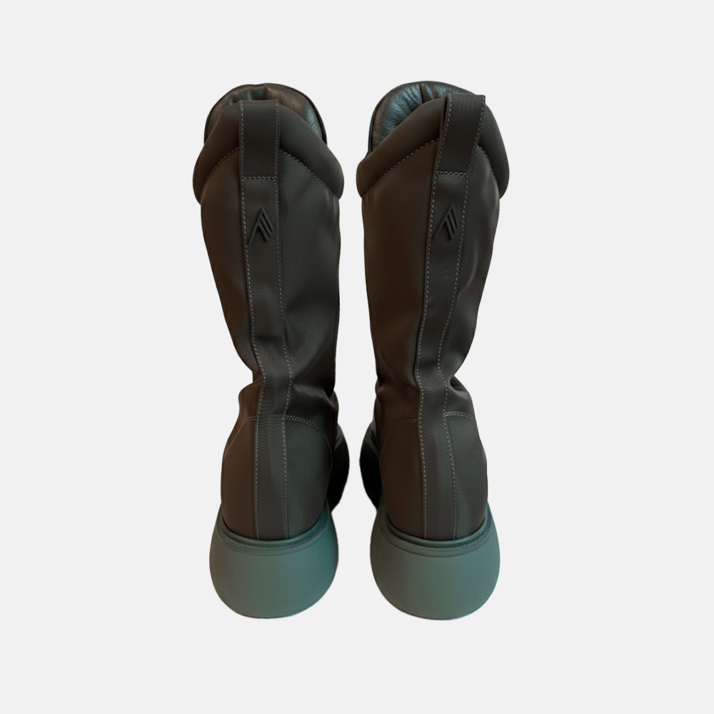 Super Flea Market+The Attico+Green combat boots+Cloudy Zakrocki1